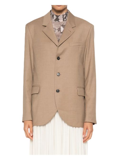 BarenaBlazer completo monopetto Faliero con revers classici camel Barena | GID5729 0482240 CAMEL